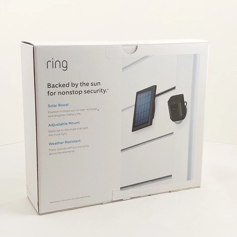 Ring Solar Panel For Security Cameras – Rechargeable Power 8ASPS7-BEN0