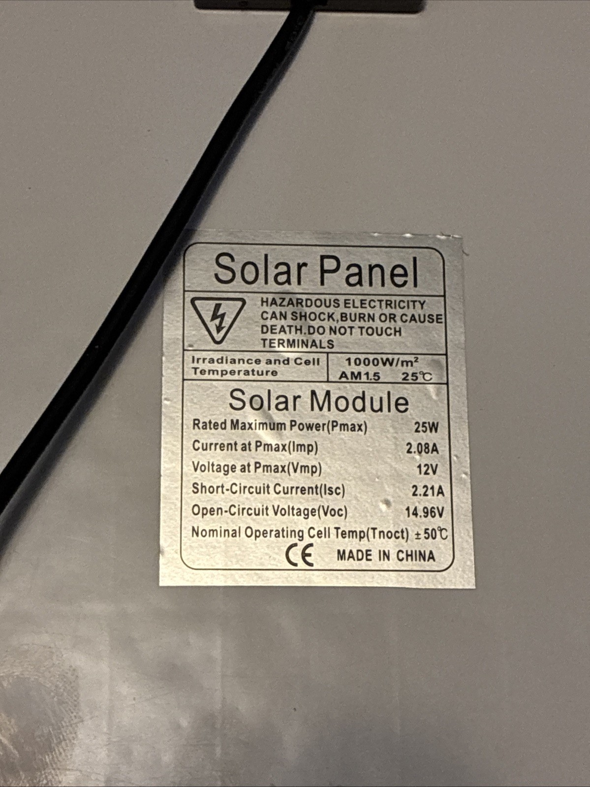 Small Portable 25 Watt Solar Panel 12 V Replacement Exhaust Fan Solar LED Lights