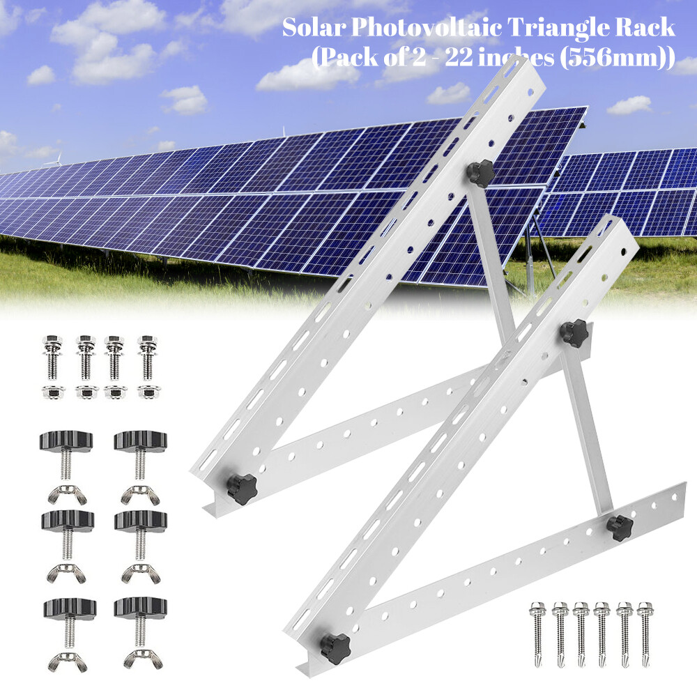 Solar Panel Mount Mounting Brackets Tilt Mount Frame for Boat, RV, Roof Off Grid