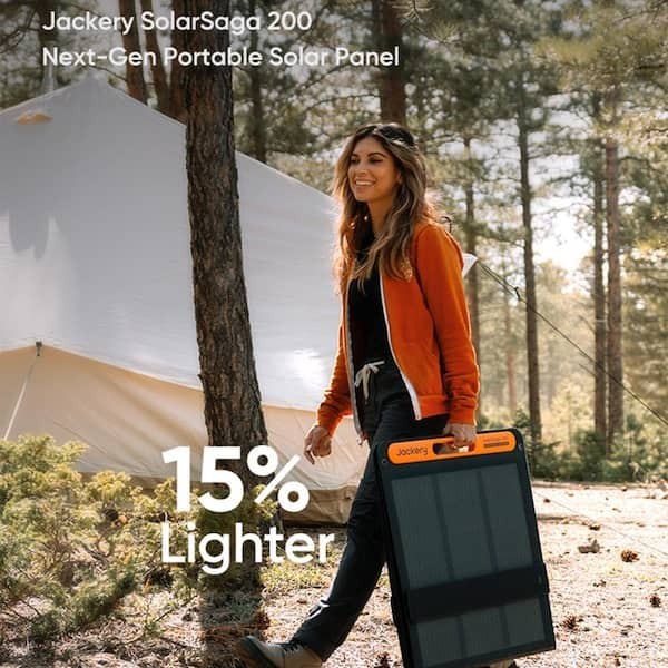 Jackery SolarSaga 200 200W Foldable Portable Monocrystalline Waterproof MC4
