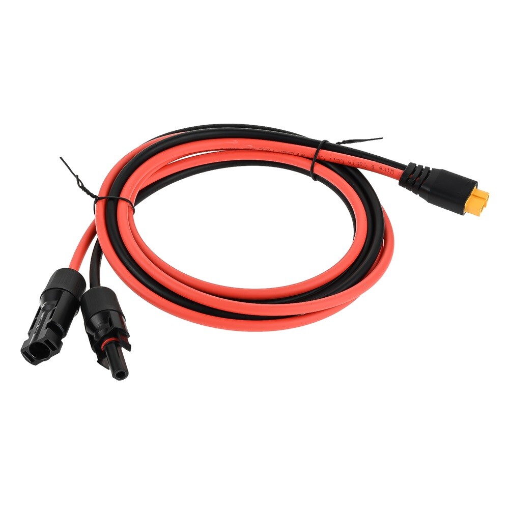 Solar Charge Cable Connector Extension to XT60 Female Adapter 1.5m 12AWG