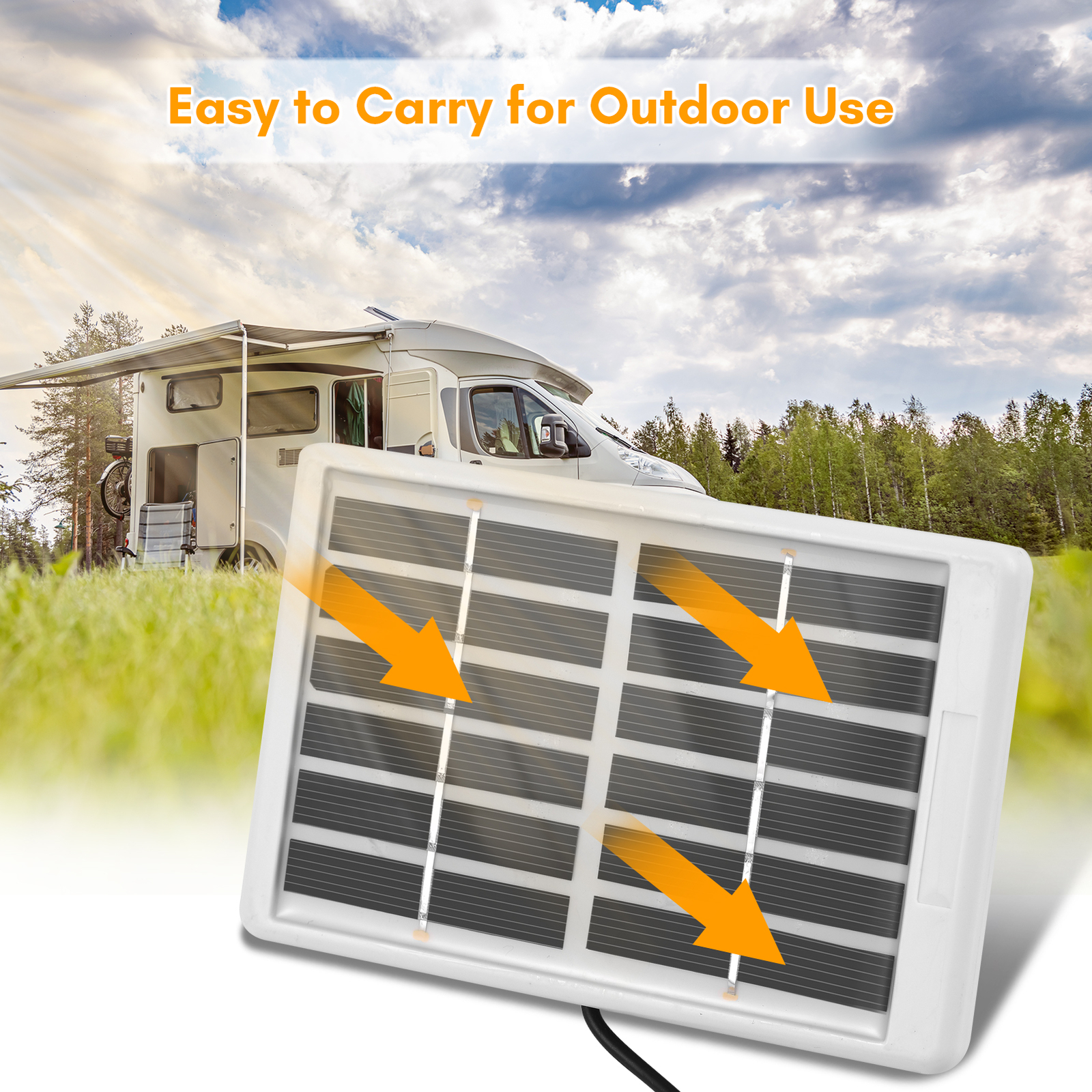 1.2W Solar Panel Portable Solar Polycrystalline Solar Panel Q6Y9
