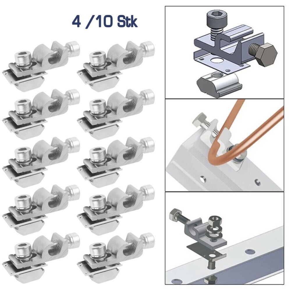 Ground Grounding Lug Standard Grounding Clip Solar-Panel Solar-Mounting System