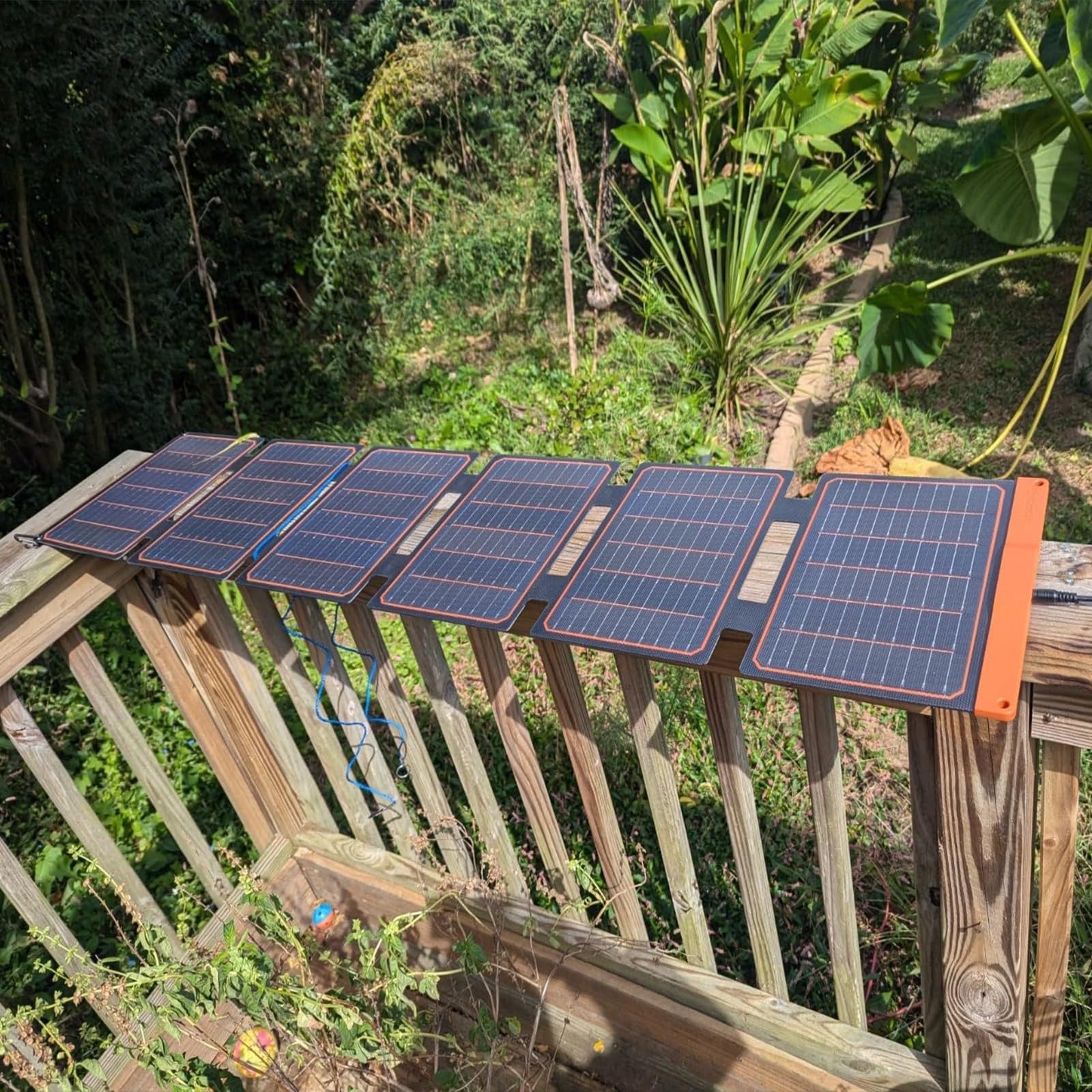 FlexSolar 60W Foldable Solar Panel Portable Charger with USB-C/USB-A QC3.0/DC
