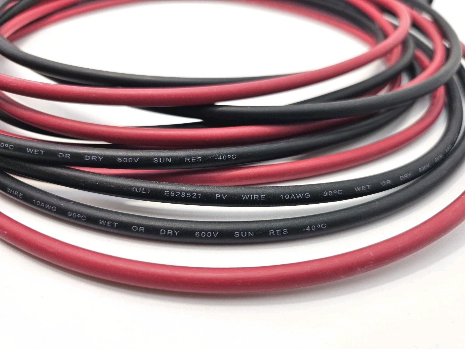 20Feet 10AWG Solar Extension Cable, 10 Gauge Solar Panel Wire with Female & Male