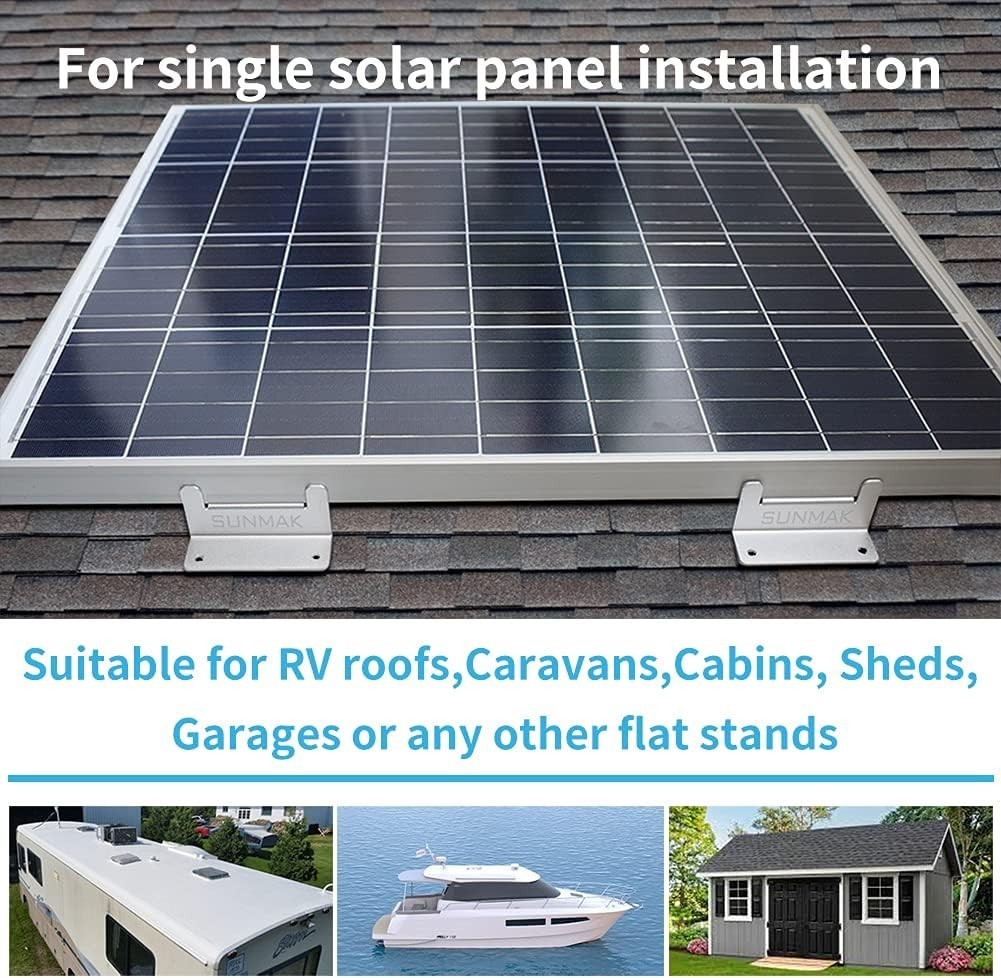 16pc Solar Panel Mounting Z Brackets Set – Lightweight Aluminum, Corrosion-Fr…