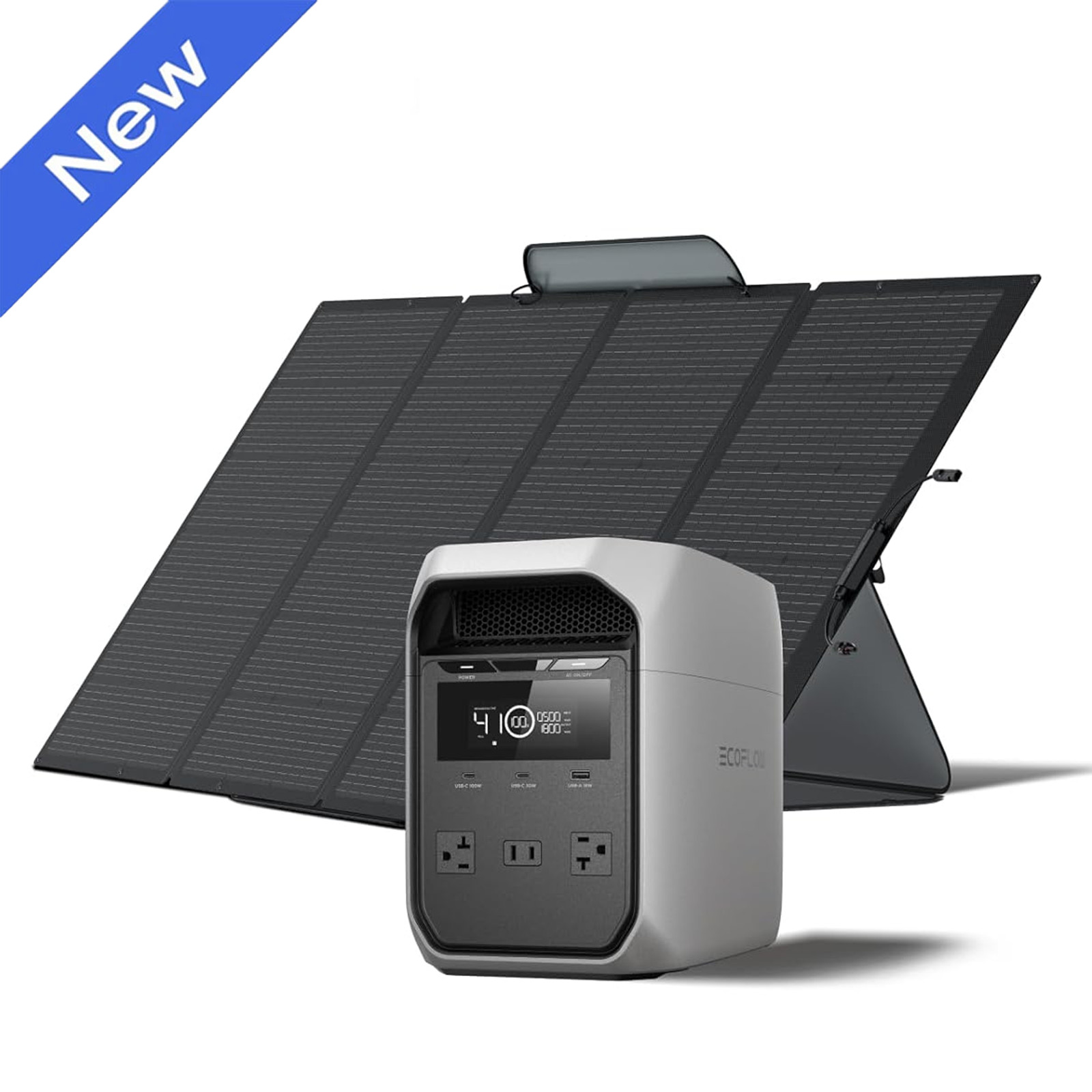 EcoFlow DELTA 3 Classic 1024Wh Portable Power Station with 400W Solar Panel Kits