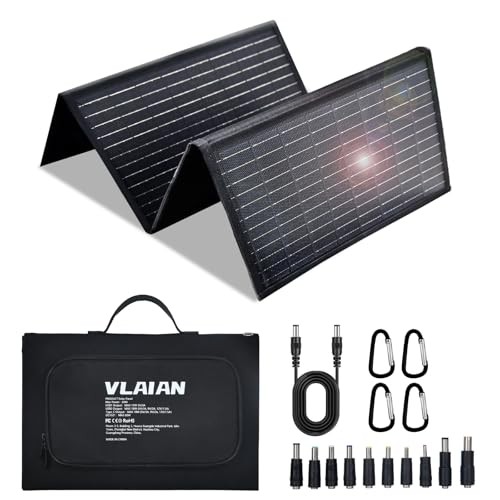 60W Portable Solar Panel,60 Watt Foldable Solar Panels Chargers with QC3.0 USB
