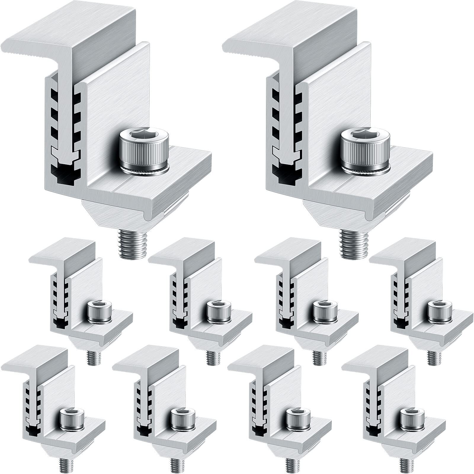 10 Pack Solar Panel Mounting Brackets Solar Panel Clamps Solar Panel Accessories