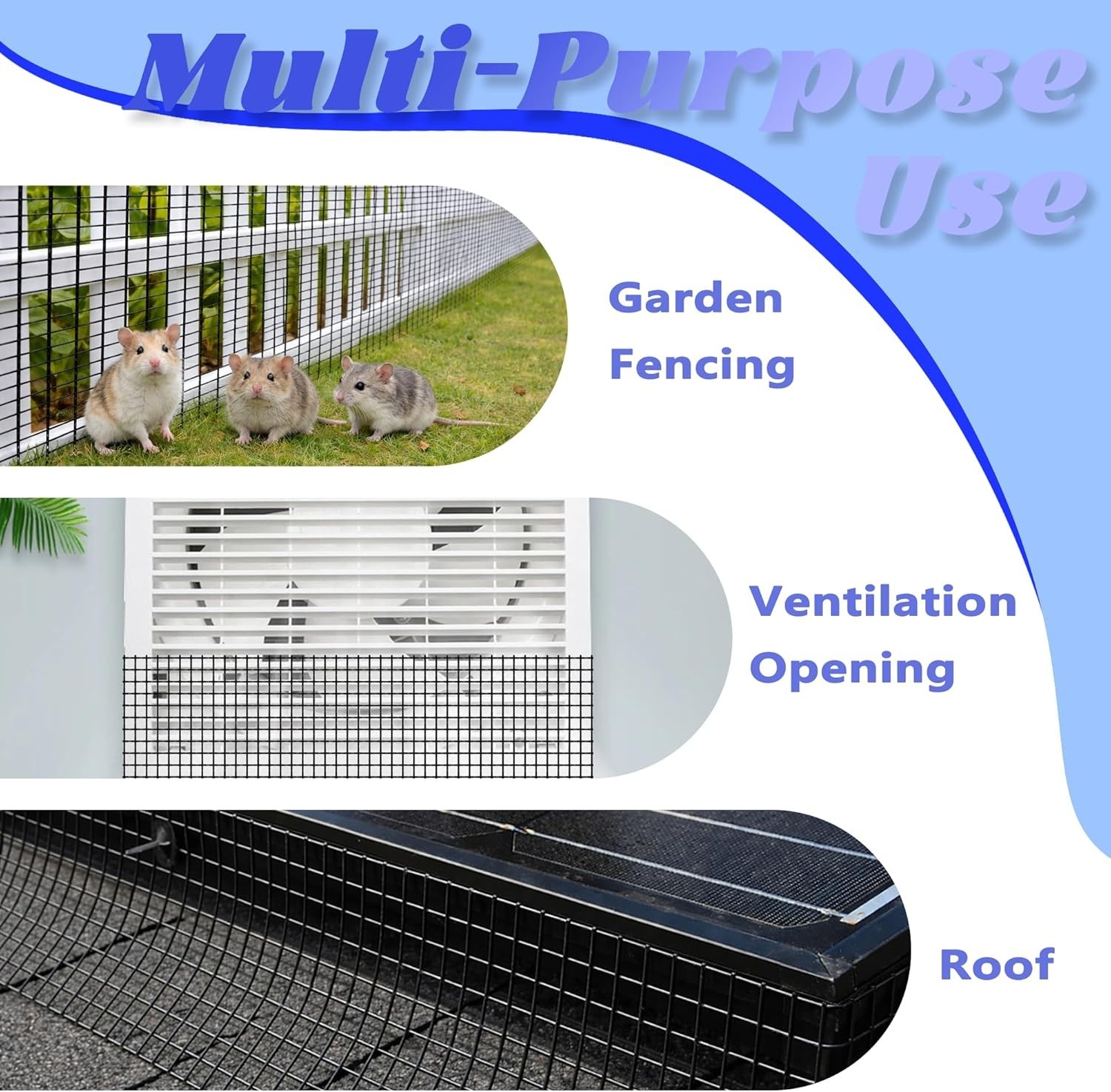 Rust-Resistant Solar Panel Critter Guard – 6x100FT with Clips & Cutter Included