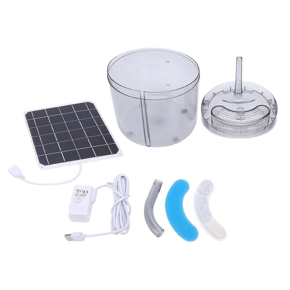 Solar Pet Water Dispenser for Outdoor Animals Including Cats Dogs and Chickens