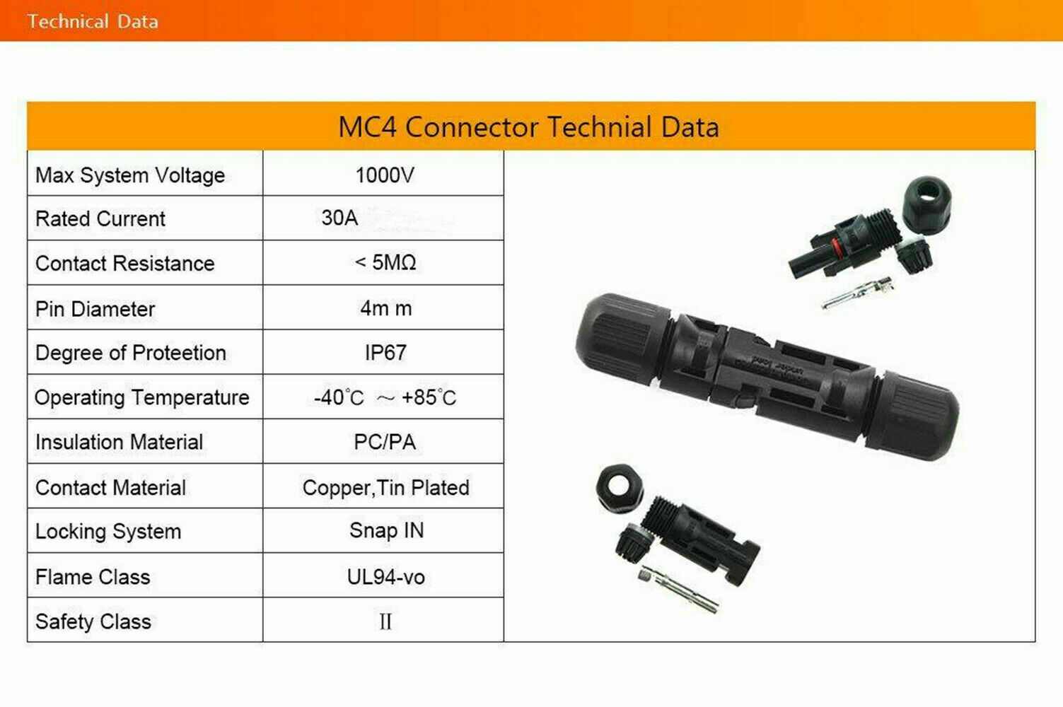 5~20 Pairs Male Female M/F Wire Cable Connector Set Solar Panel Waterproof