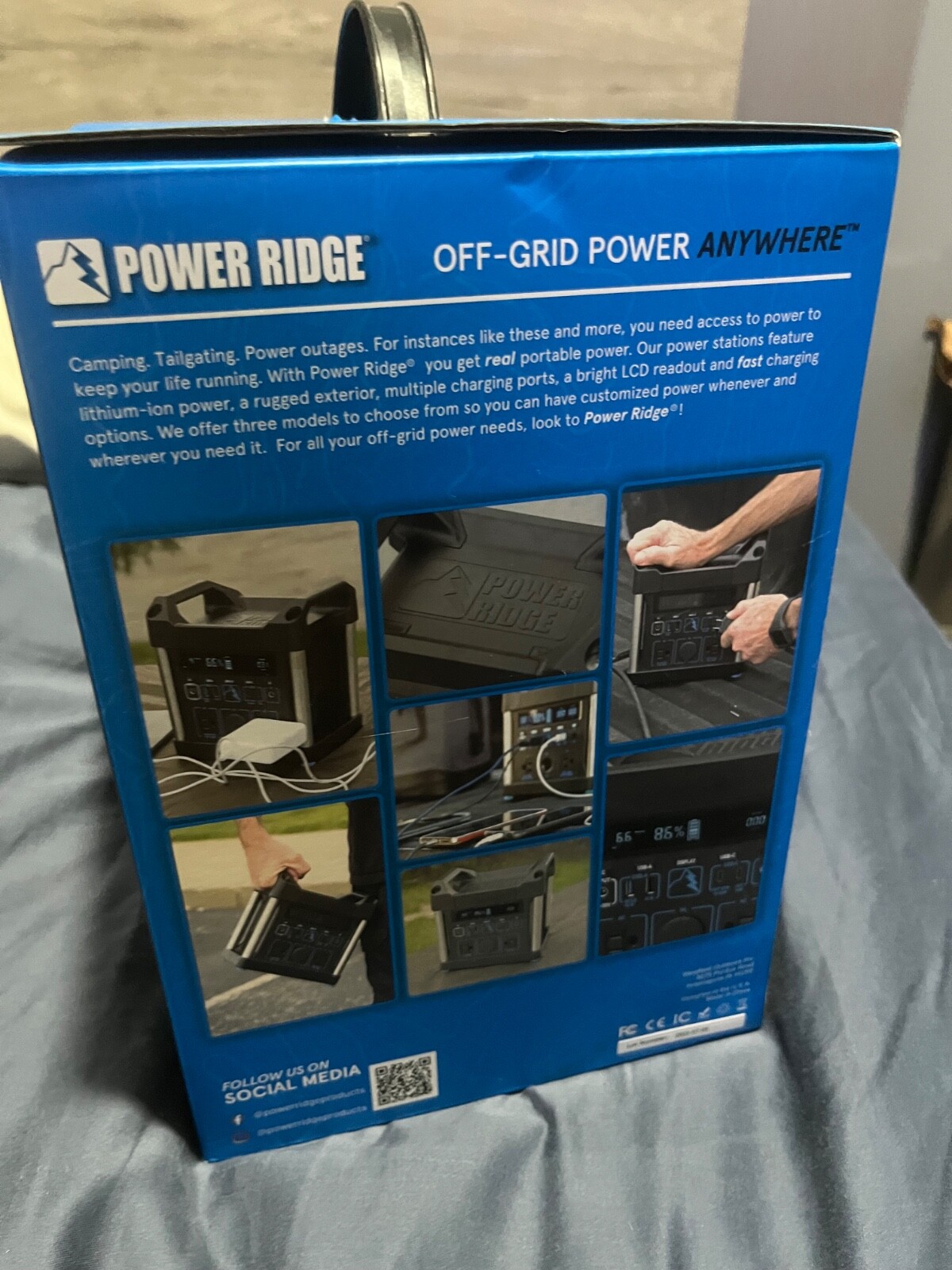 POWER RIDGE X-300 POWER STATION OFF-GRID PORTABLE 299WH LITHIUM-ION BATTERY NEW