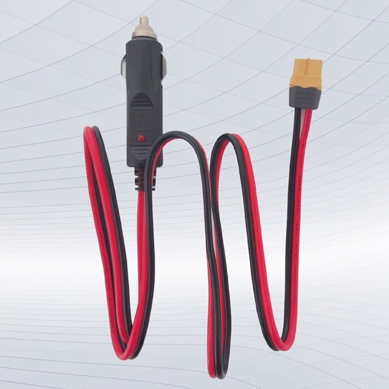 XT60 Female to Cigarettes Lighters Male Extension Cable for Solar Panel
