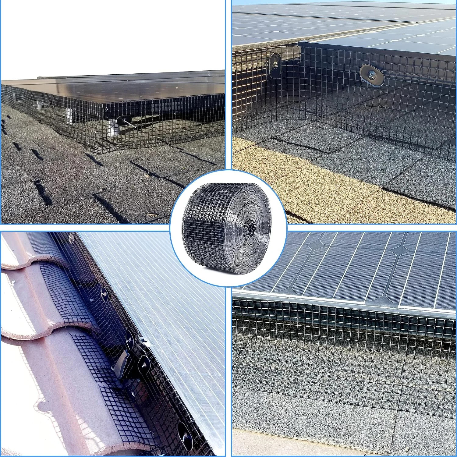 Solar Panel Guard, 6in X 100ft PVC Coated Critter Guard Roll Kit for Solar Panel