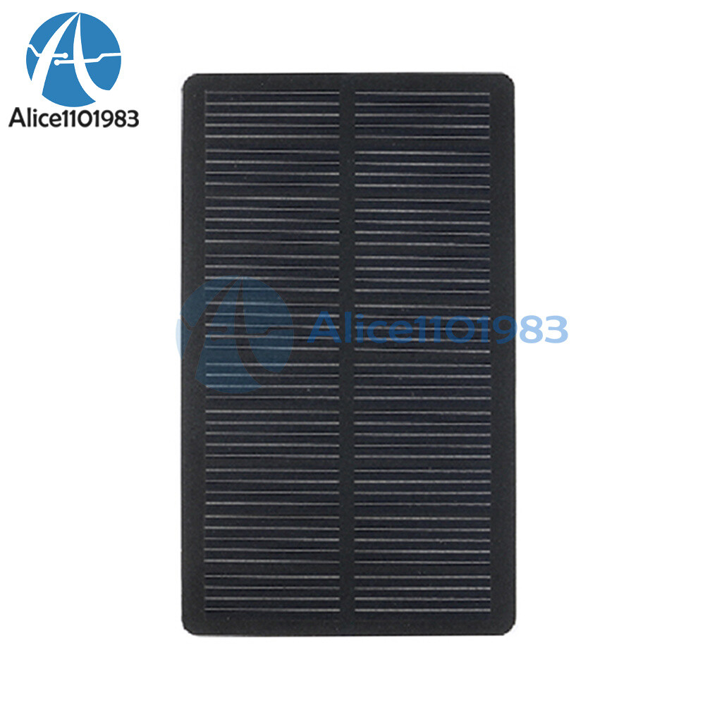 1W 5V 200mA Single Crystal PET Laminated Solar Panel Power Generation