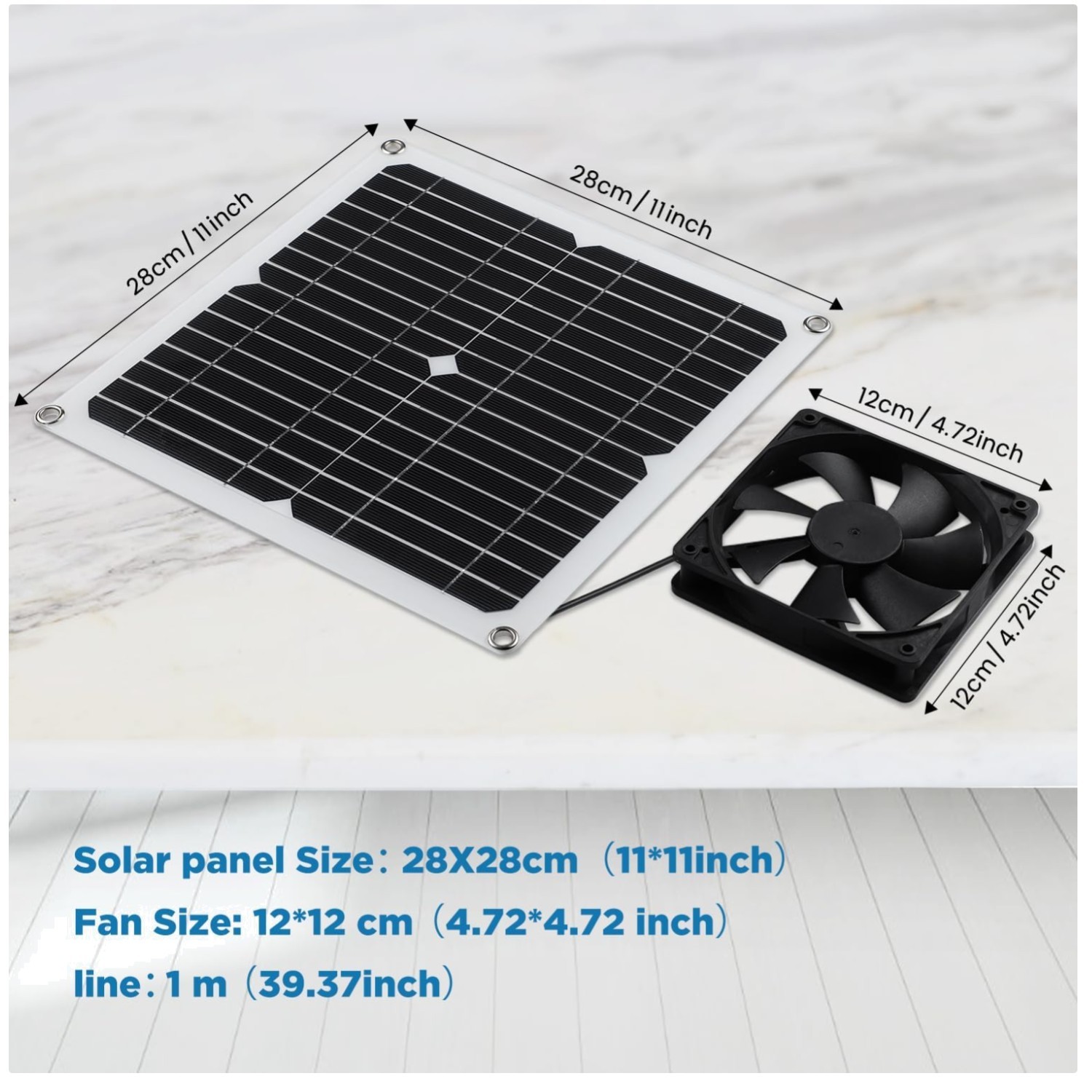 Solar Fan for Coops, Greenhouses, Sheds