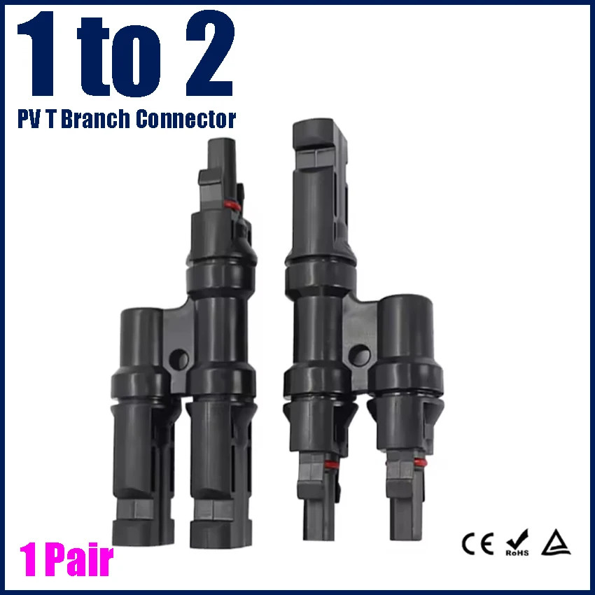 1 to 2/3/4/5/6T Solar MC Connectors for Photovoltaic Energy PV Panel Parallel Sp