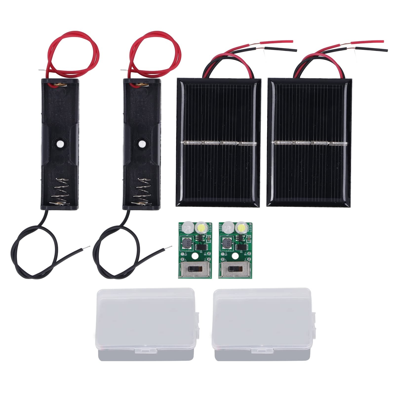 2 Sets Small Solar Panels, Mini Solar Panels, 1.2V Solar Cell with PCB Board,…