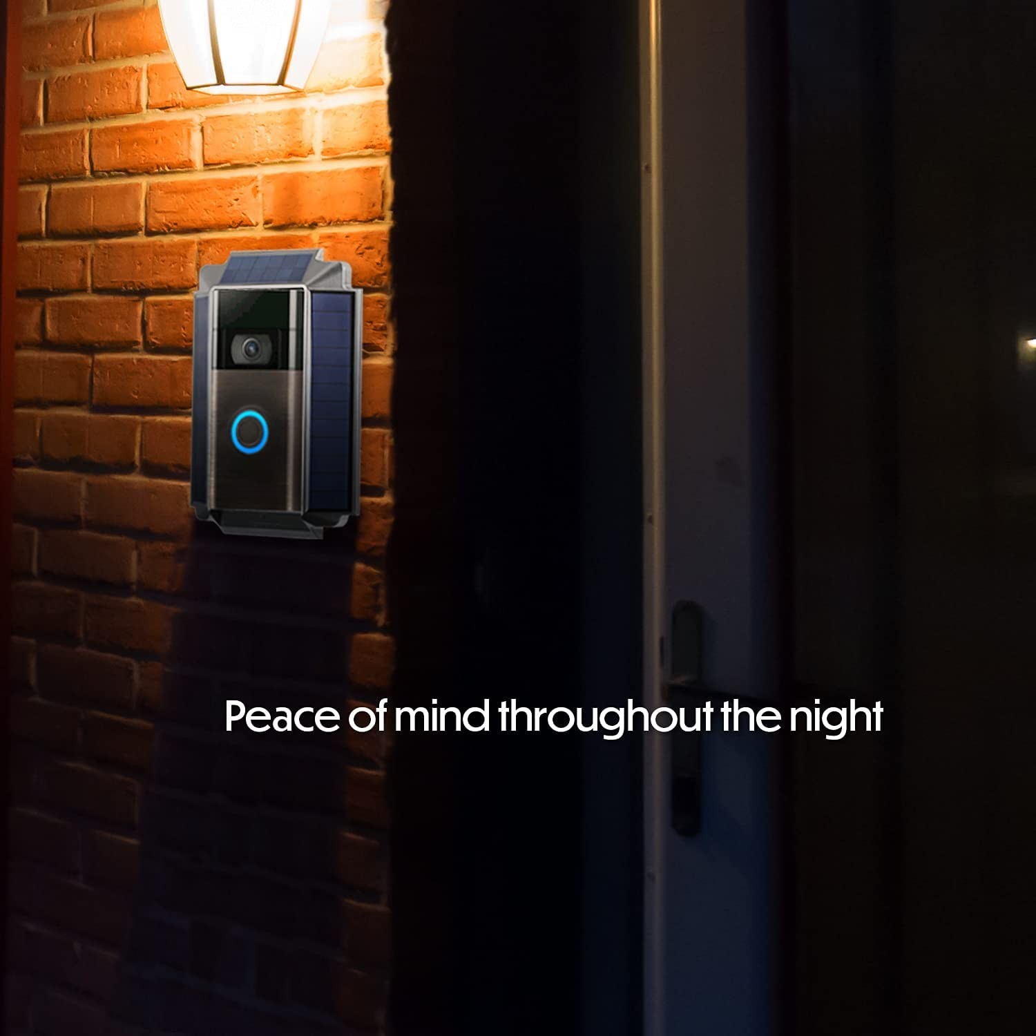 Wasserstein Solar Charger Mount for Ring Video Doorbell 1 (2nd Gen 2020 Release)