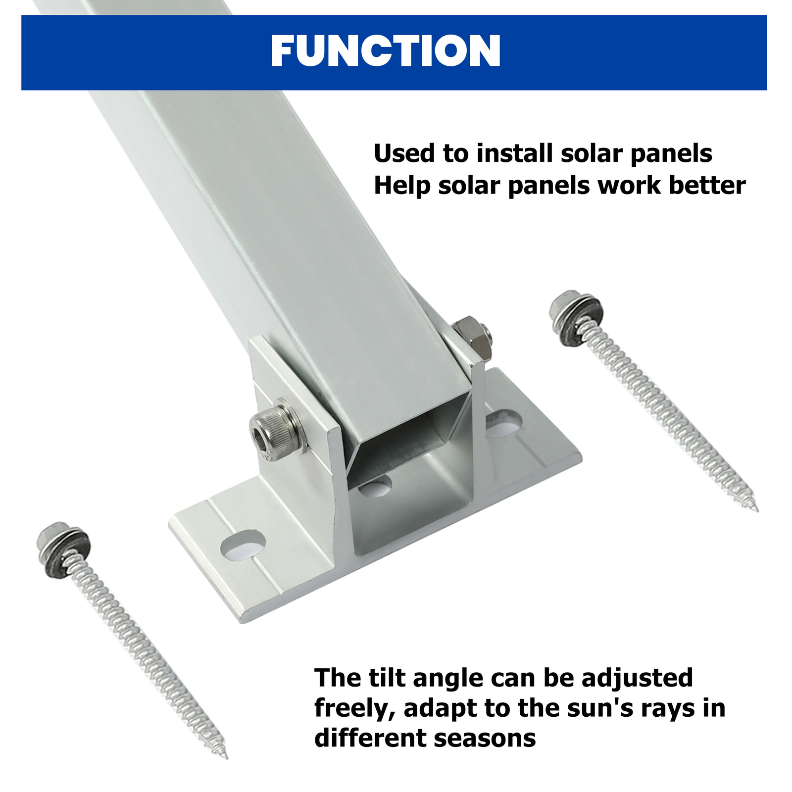 Adjustable Solar Panel Mount Brackets For RV Roof Boat Shed Any Flat Surface