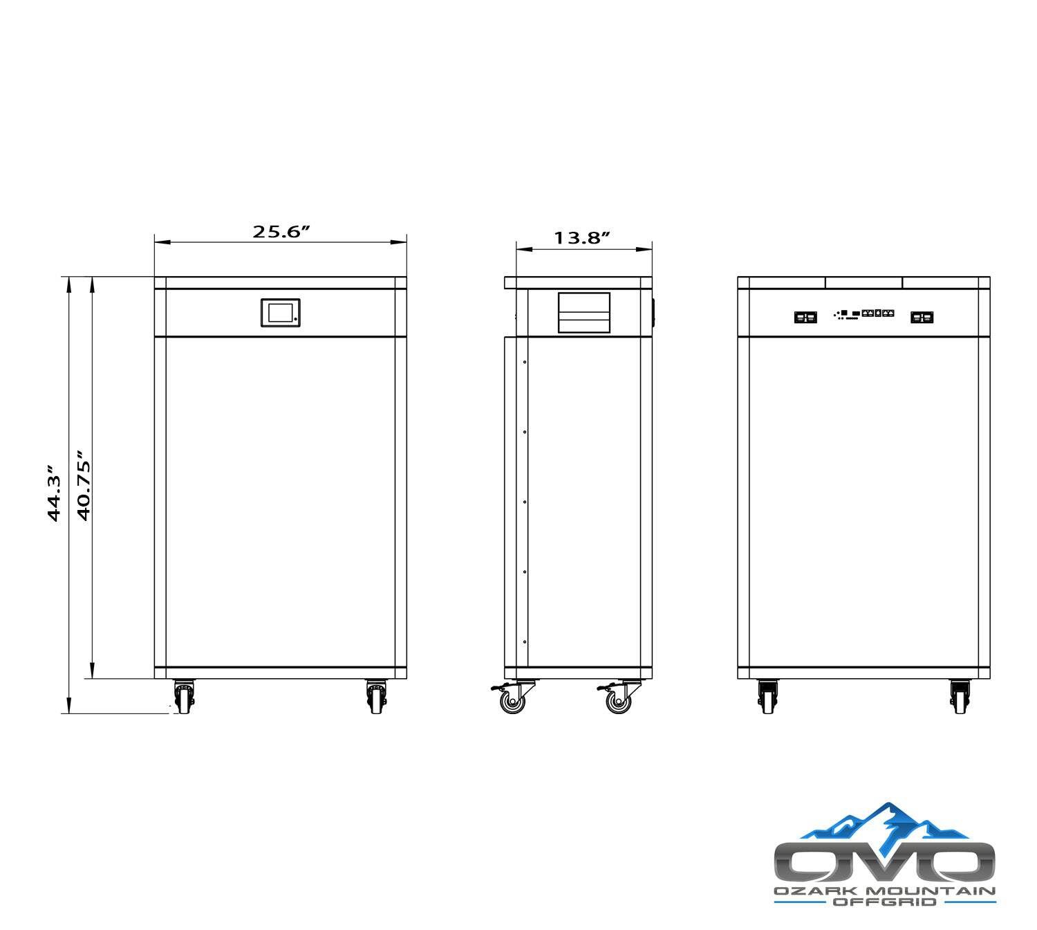 30KW Complete Offgrid Solar Kit + EG4 FlexBOSS21 + 3x 32KW OMO 48V Freedom Serie