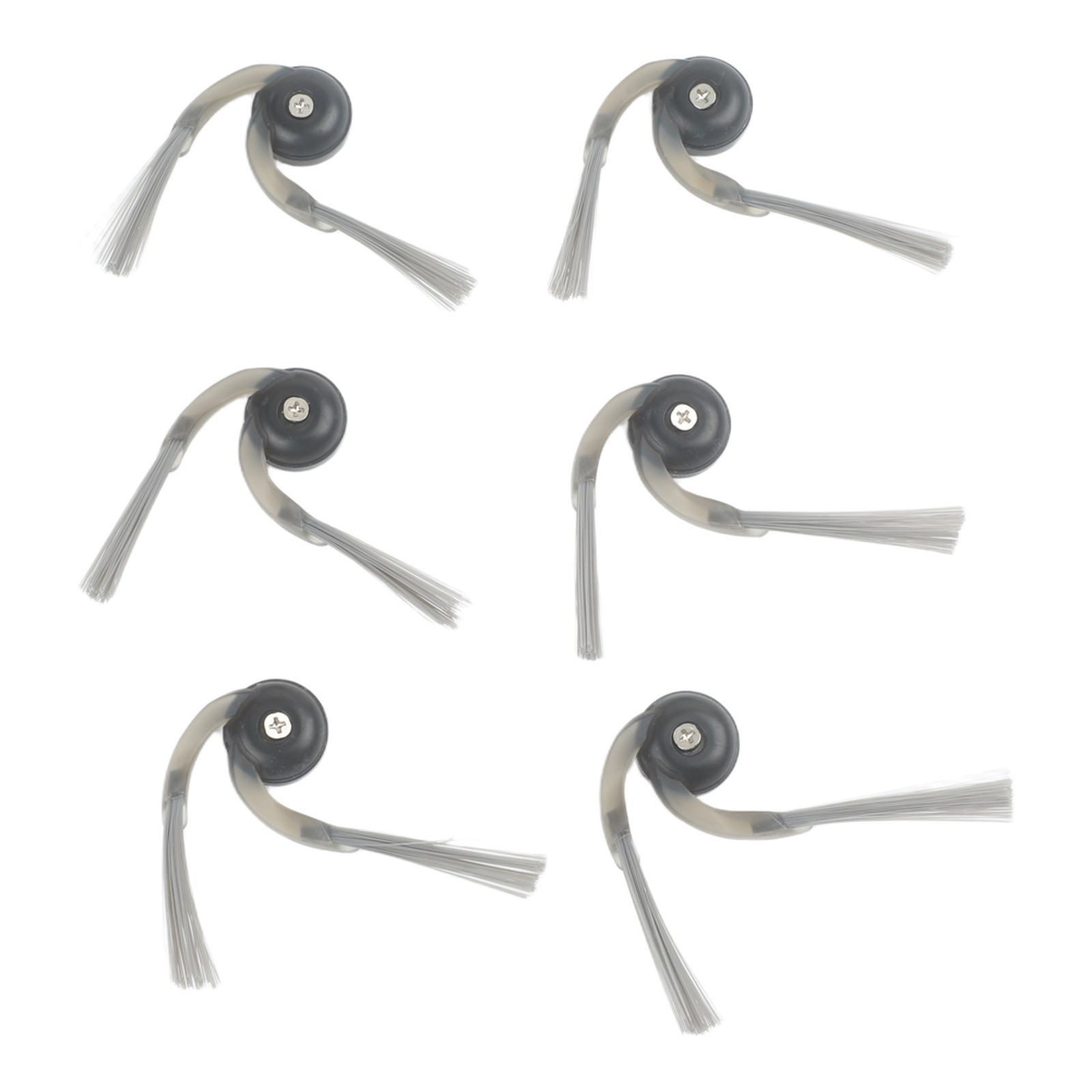6 Replacement Side Brush Set for Roborock QV35A/QV35S/Qrevo L Grey 92mm