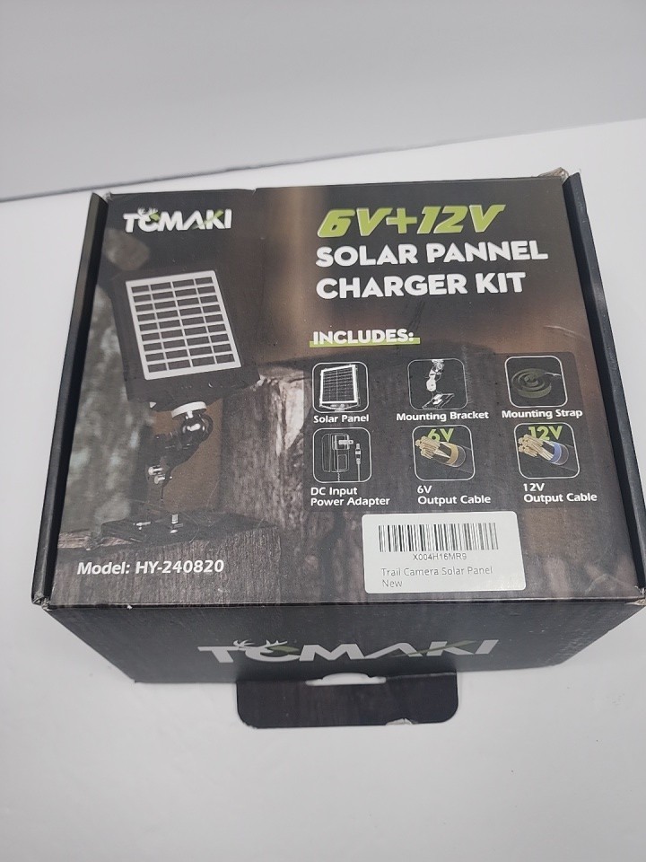 Trail Solar Panel, Solar Battery Charger Kit 12V/1A 6V/1.5A with Build-in 200…