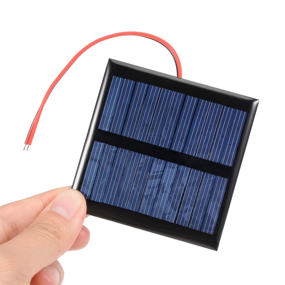 uxcell 5Pcs 0.6W 5.5V Small Solar Panel Module DIY with 100mm Wire