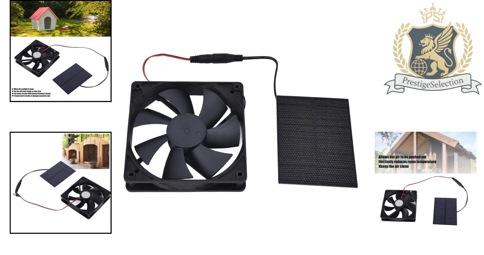 3W Waterproof Solar Panel Fan for Greenhouses & Chicken Coops – Superior Cooling