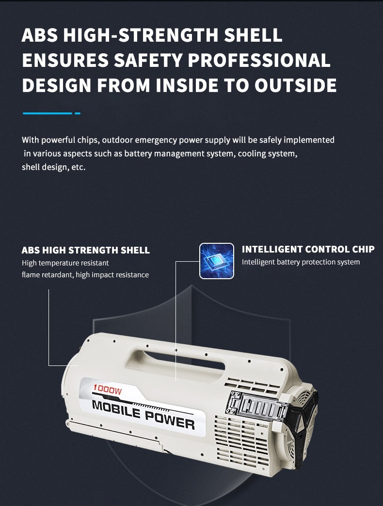 Portable Power Station S10 1000W | 2000Wh LiFePO4 Battery For Emergency