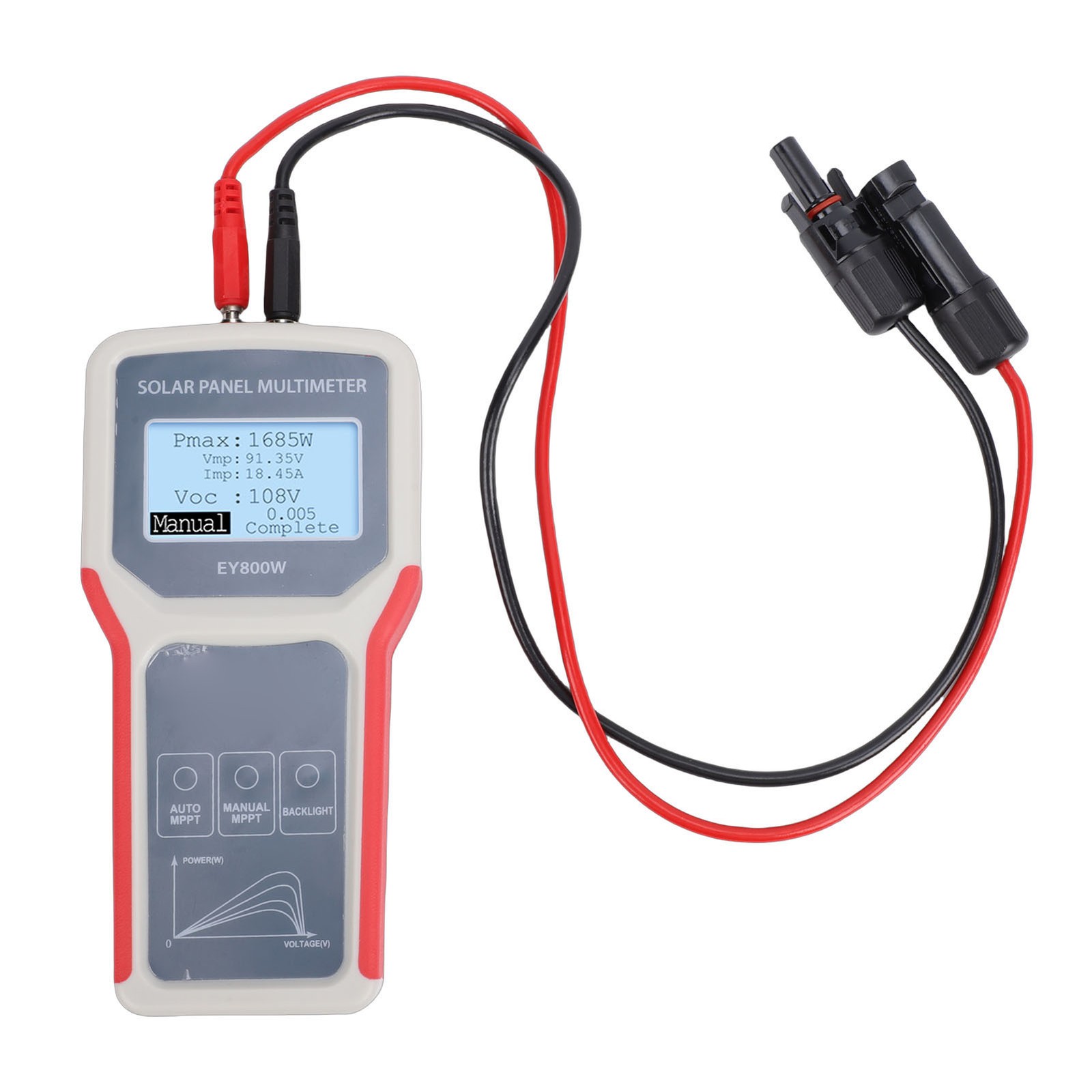 1-Solar Panel Tester LCD Display For Solar System Use 800W 12V-60V Multimeter