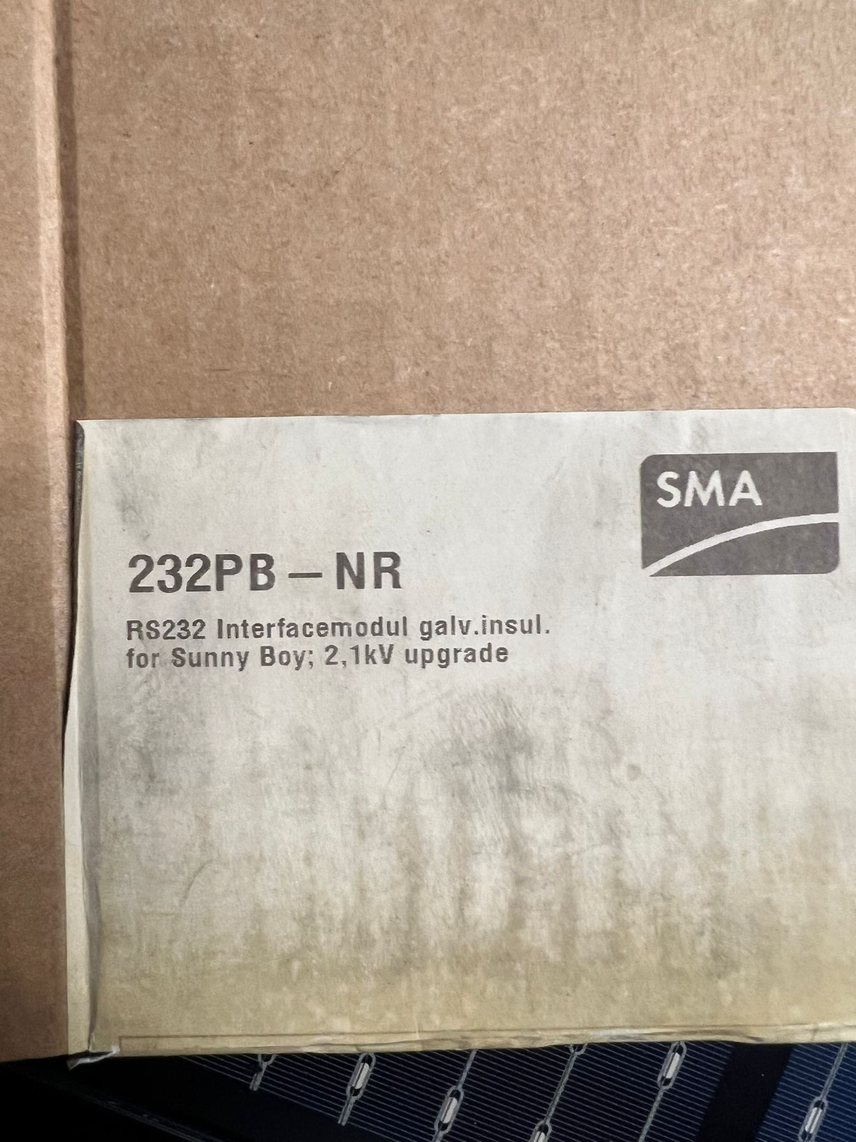 SMA RS 232 Communication Module