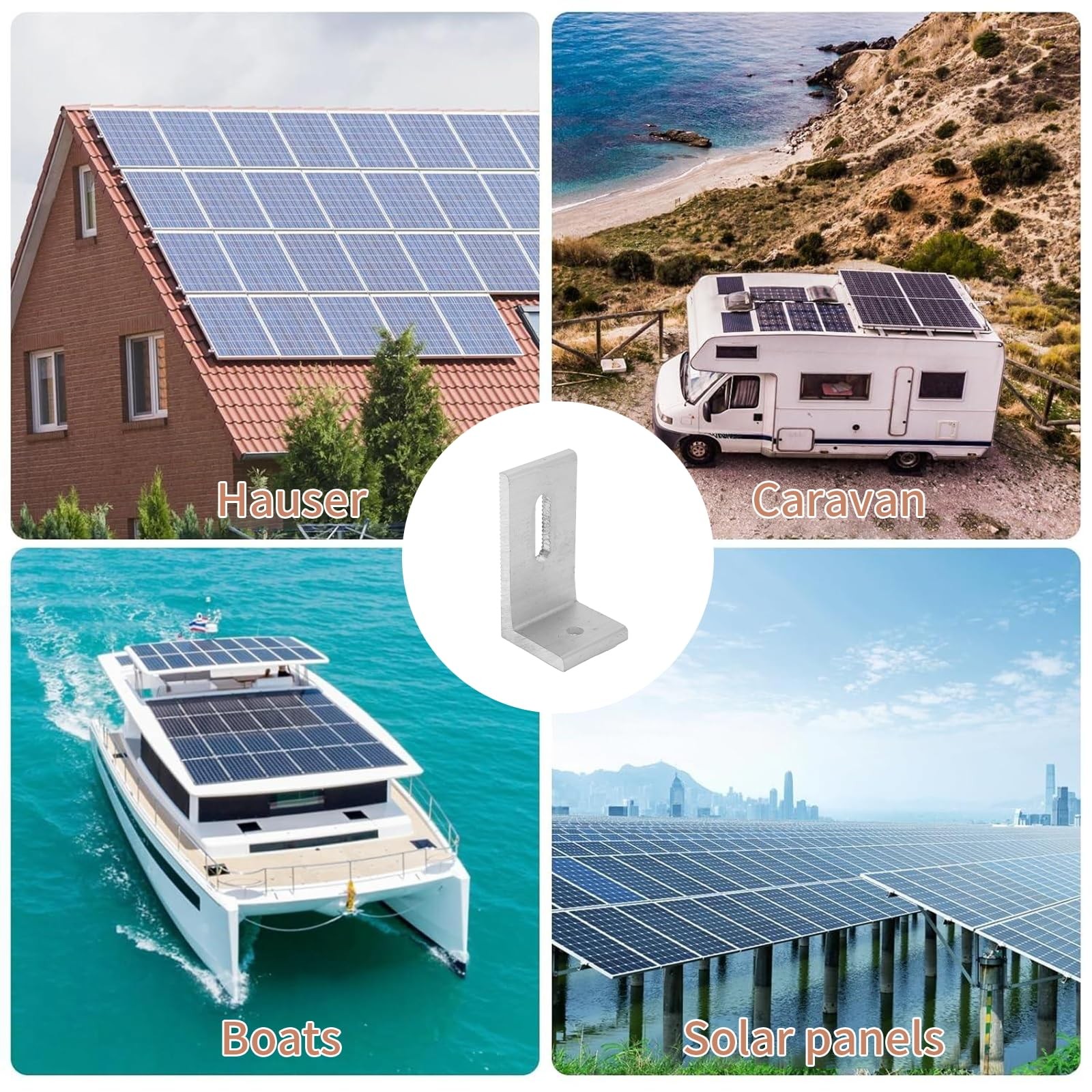 L Foot Solar Mount,Aluminum Alloy Photovoltaic Solar Panel Mounting L Bracket…