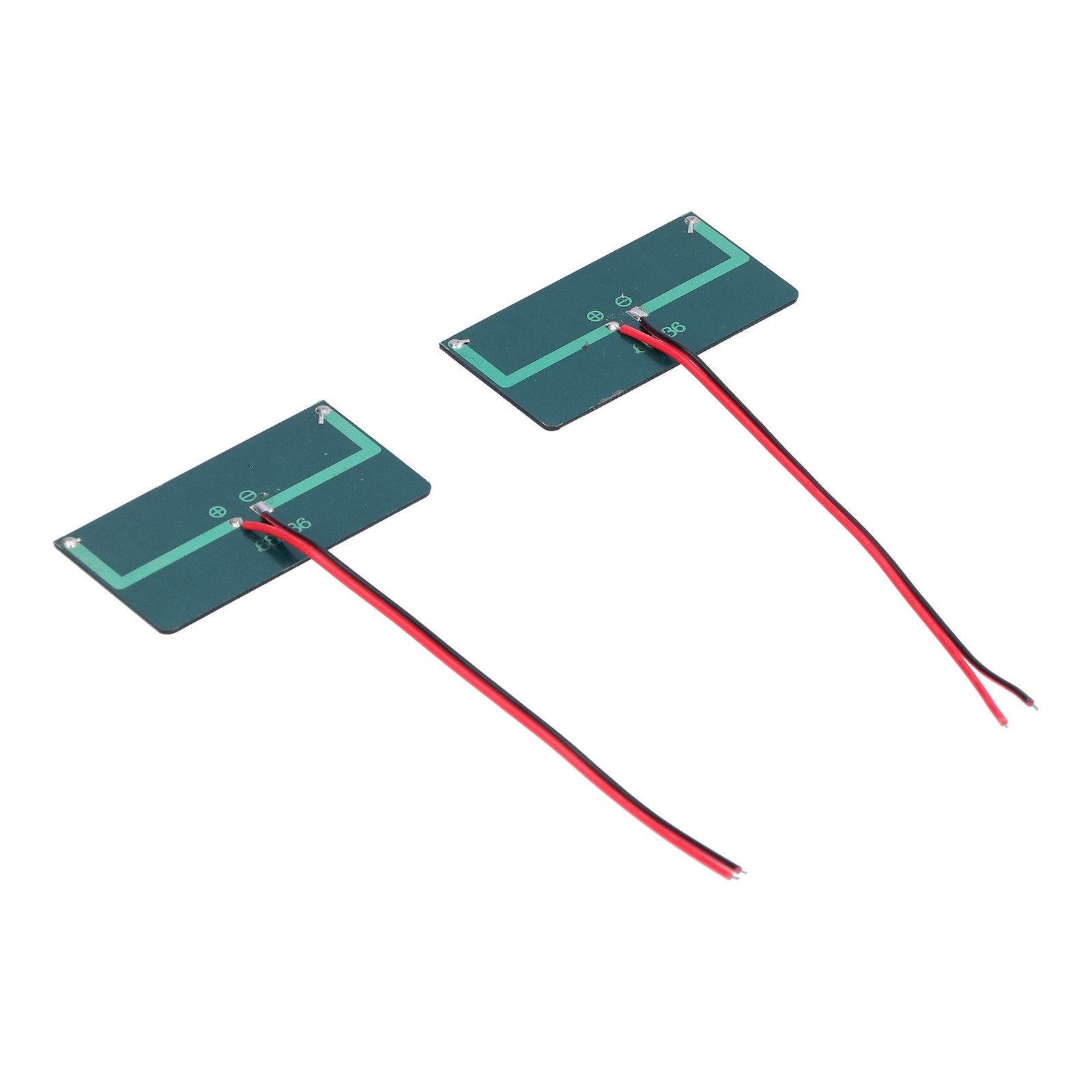 2Pcs Solar Panel Module Polysilicon Micro Glue Power Solar Cells 68x36mm 0.3W 5V
