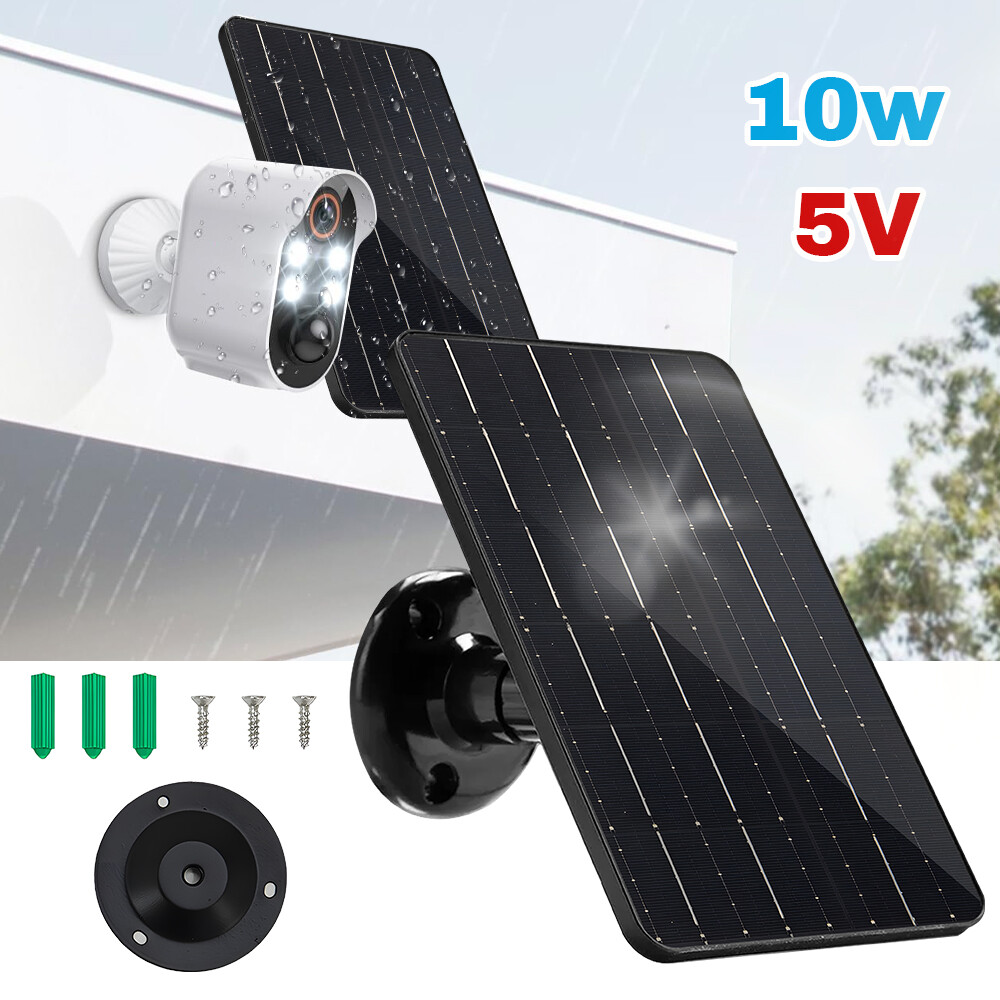 10W 5V Solar Panel USB Power CCTV Camera Security Cam Battery Charger Outdoor