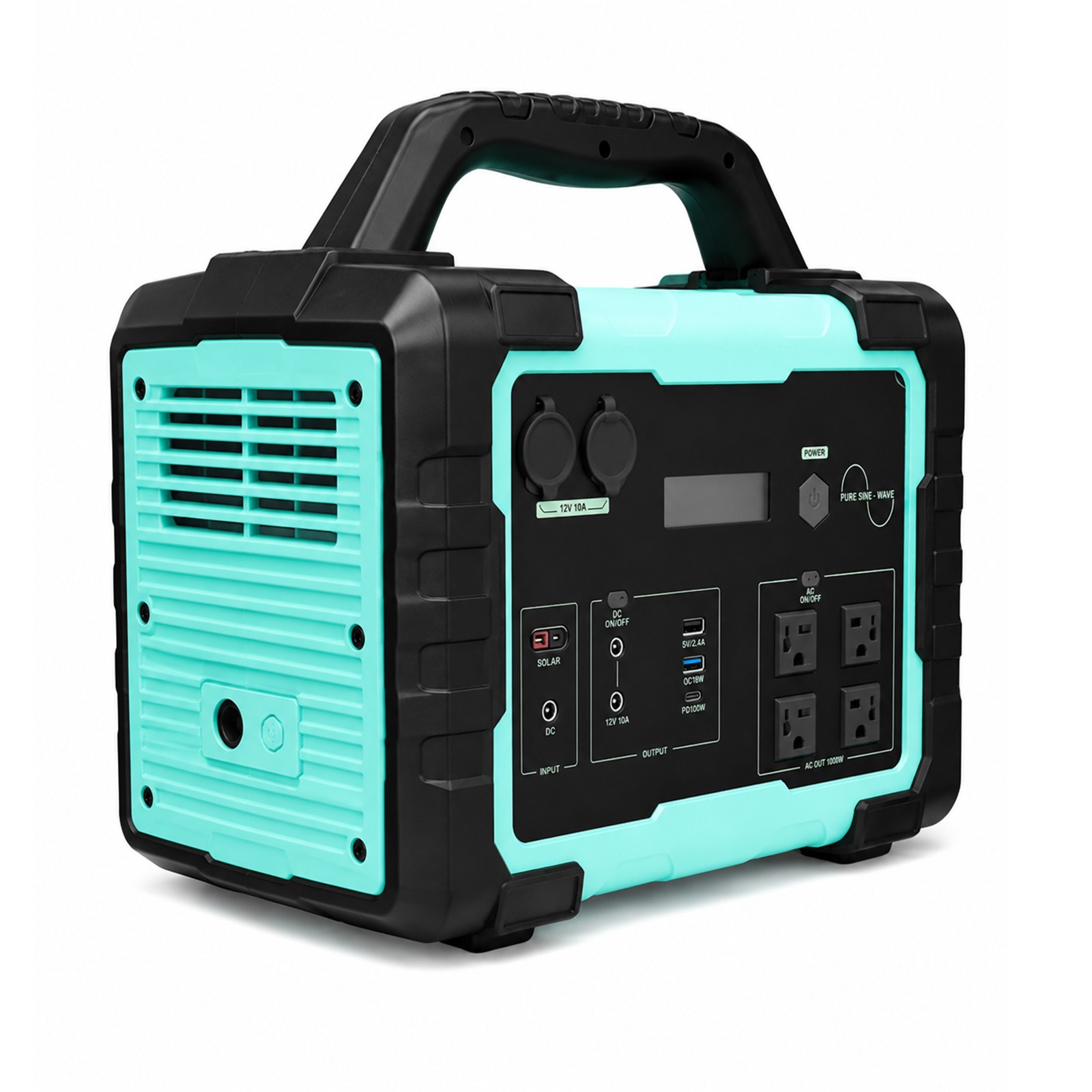 Portable Power Station 1000W Pure Sine Wave Off-Grid Solar Ready Power Bank