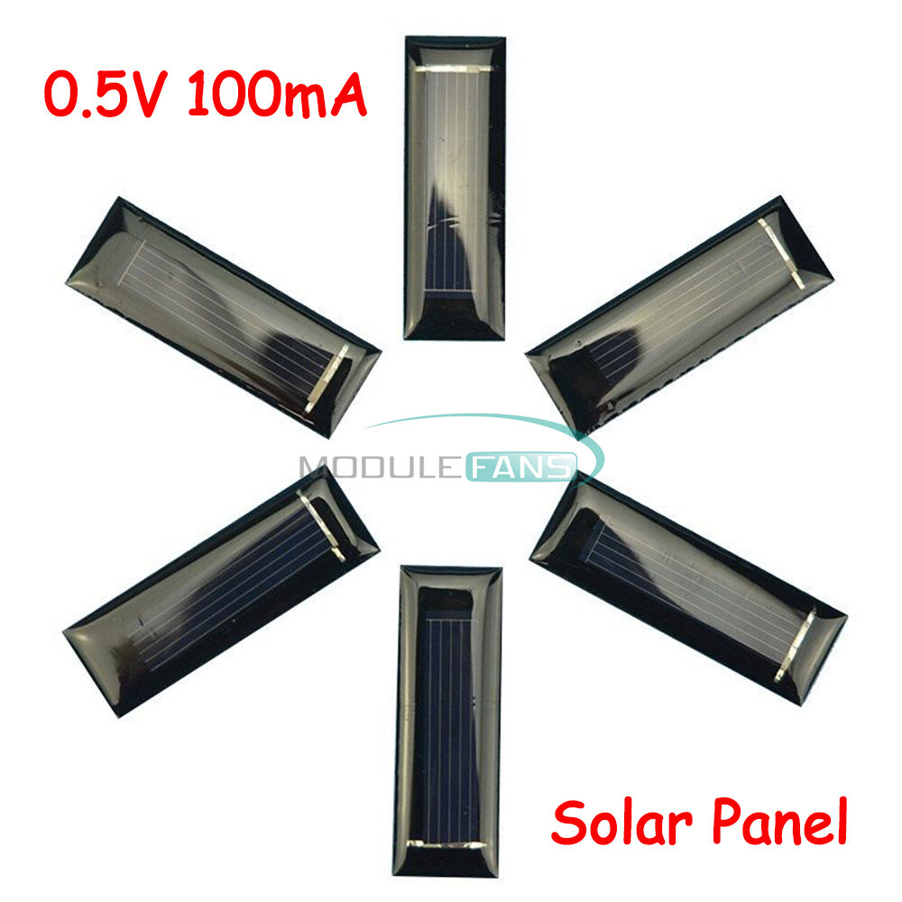 10pcs Mini Solar Panel Solar Cells Photovoltaic Panels 0.5V 100mA 0.05W