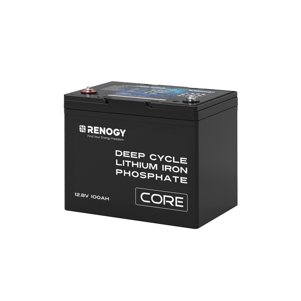 Renogy 12V 100Ah LiFePO4 Deep Cycle Battery, 5000+Deep Cycles