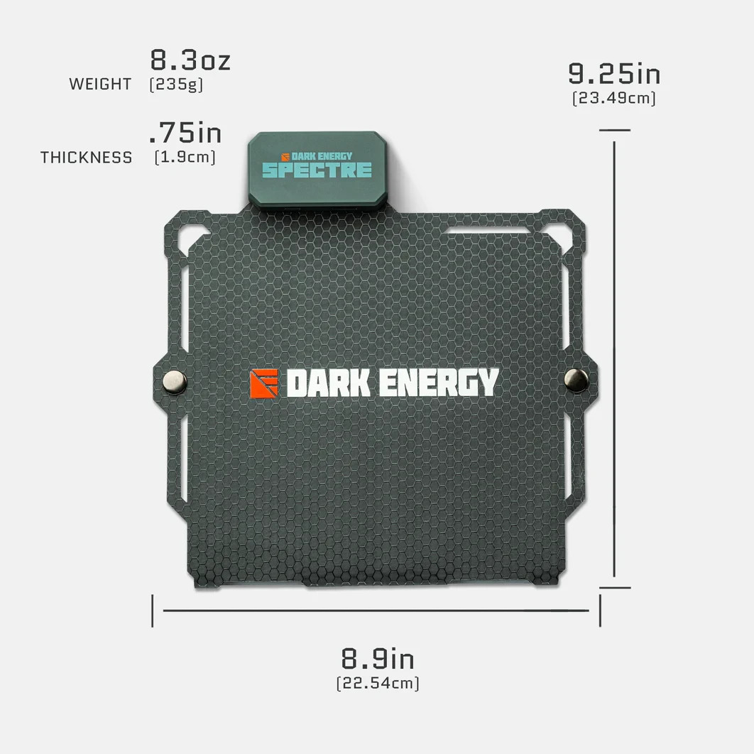 Dark Energy Spectre 8W Folding Solar Panel for Charging Phones and Power Banks