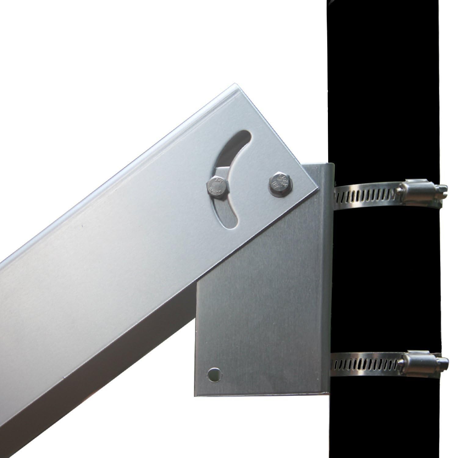 Secure Solar Panel Bracket Set – Stainless Steel Hardware, Wall/Pole Mount