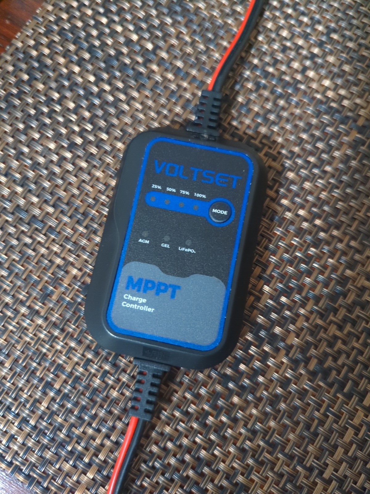 Voltset 12V MPPT Solar Charge Controller for AGM, Gel, LiFePO4 Batteries
