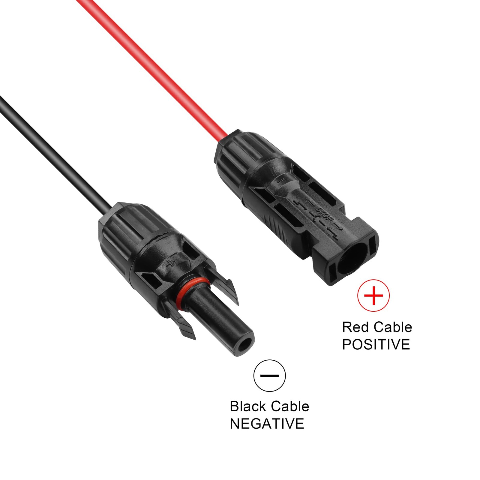 Solar Panel Connectors to DC 5.5×2.1mm Extension Power Cable 14AWG Solar Pane…