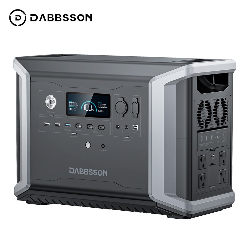 Dabbsson 2330Wh 2200W Power Station DBS2300Plus Portable Solar Generator Camping