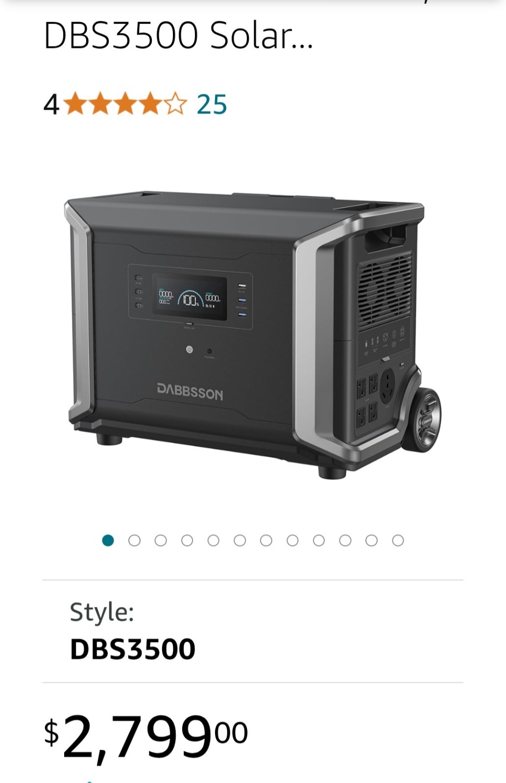 Dabbsson Solar Generator DBS 3500.