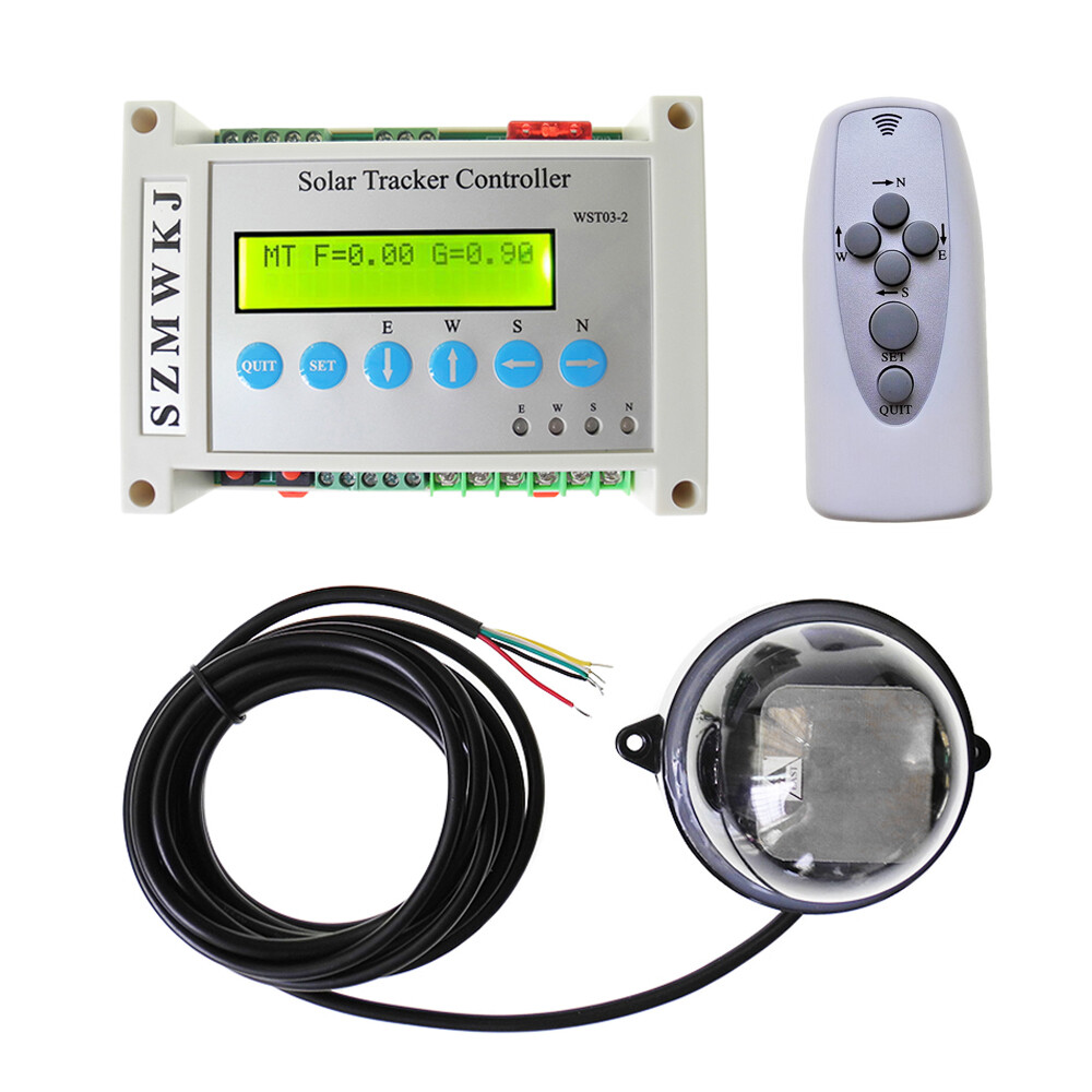 LCD DC12V 24V Dual Axis Solar Panel Tracking Electronic Solar Tracker Controller