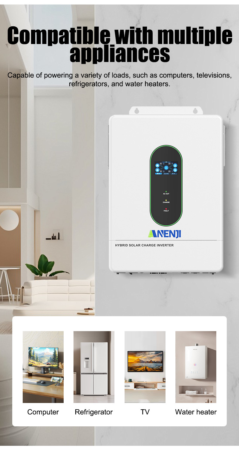 16kWh 48V 314AH LiFePO4 Battery + 12000kw 48V Solar Hybrid Inverter 120V/240V