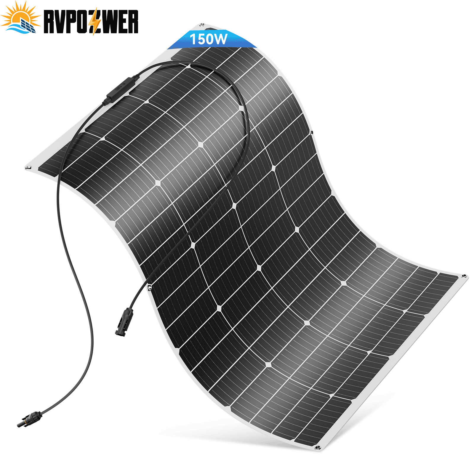 150Watt Flexible Mono Solar Panel 12V Volt Car Boat RV Rooftop Home Camping Roof