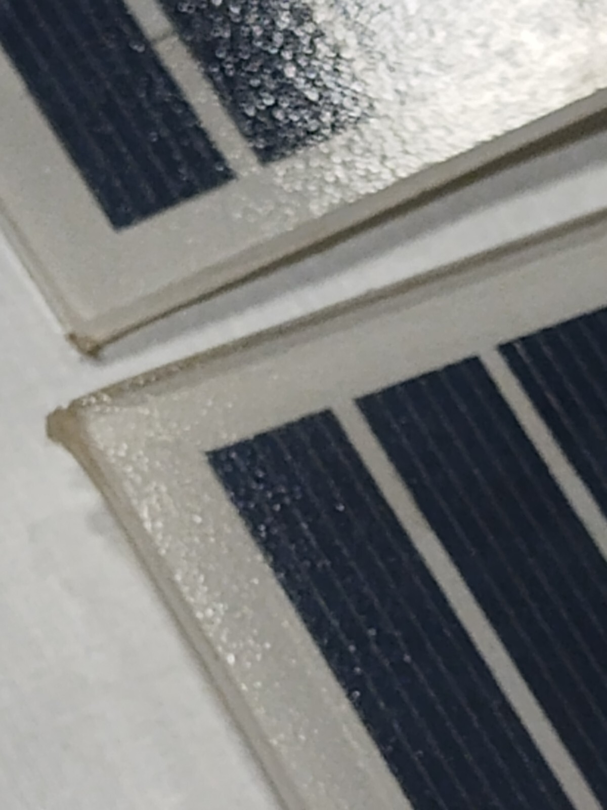 two small 6v solar panels with alligator clips glass