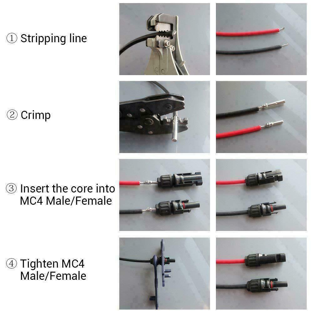 5~20 Pairs Male Female M/F Wire Cable Connector Set Solar Panel Waterproof